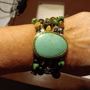 Silpada Statement bracelet Howlite